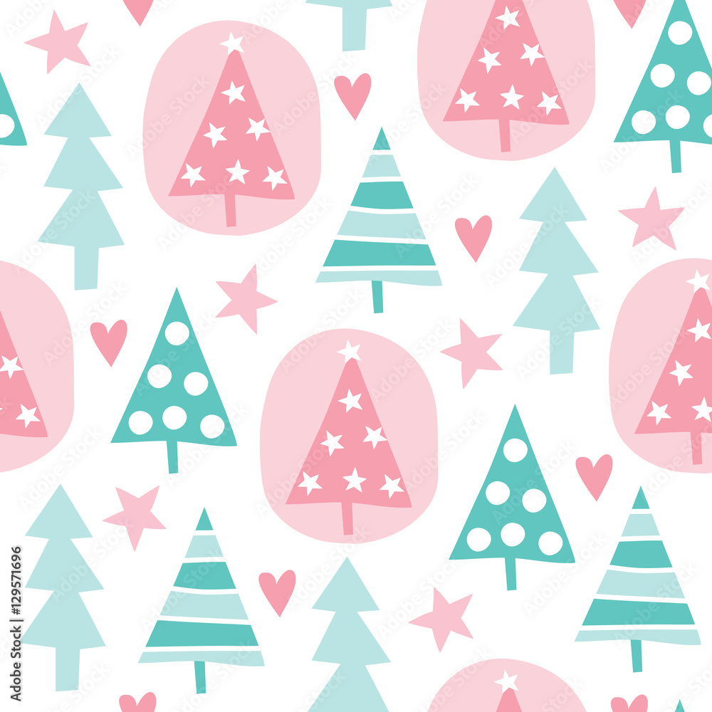 seamless christmas tree pattern vector illustration seamless christmas tree pattern vector illustration