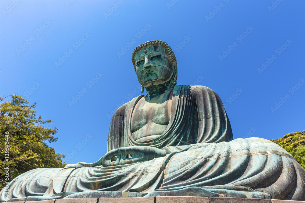 The Great Buddha in Kamakura Japan. Located in Kamakura, Kanagawa Prefecture Japan. The Great Buddha in Kamakura Japan. Located in Kamakura, Kanagawa Prefecture Japan.