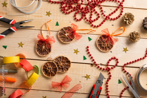 Handmade christmas tree decorations