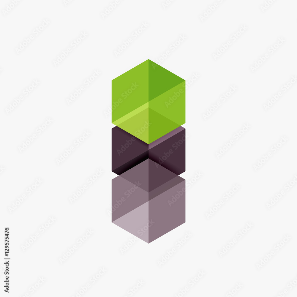 Obraz premium Blank geometric abstract business templates, hexagon layouts