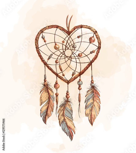 Dreamcatcher Heart illustration