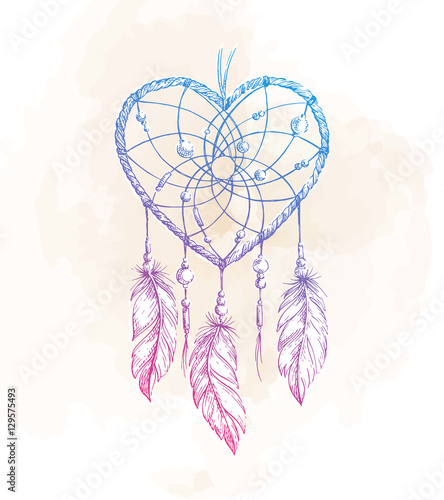 Dreamcatcher Heart illustration