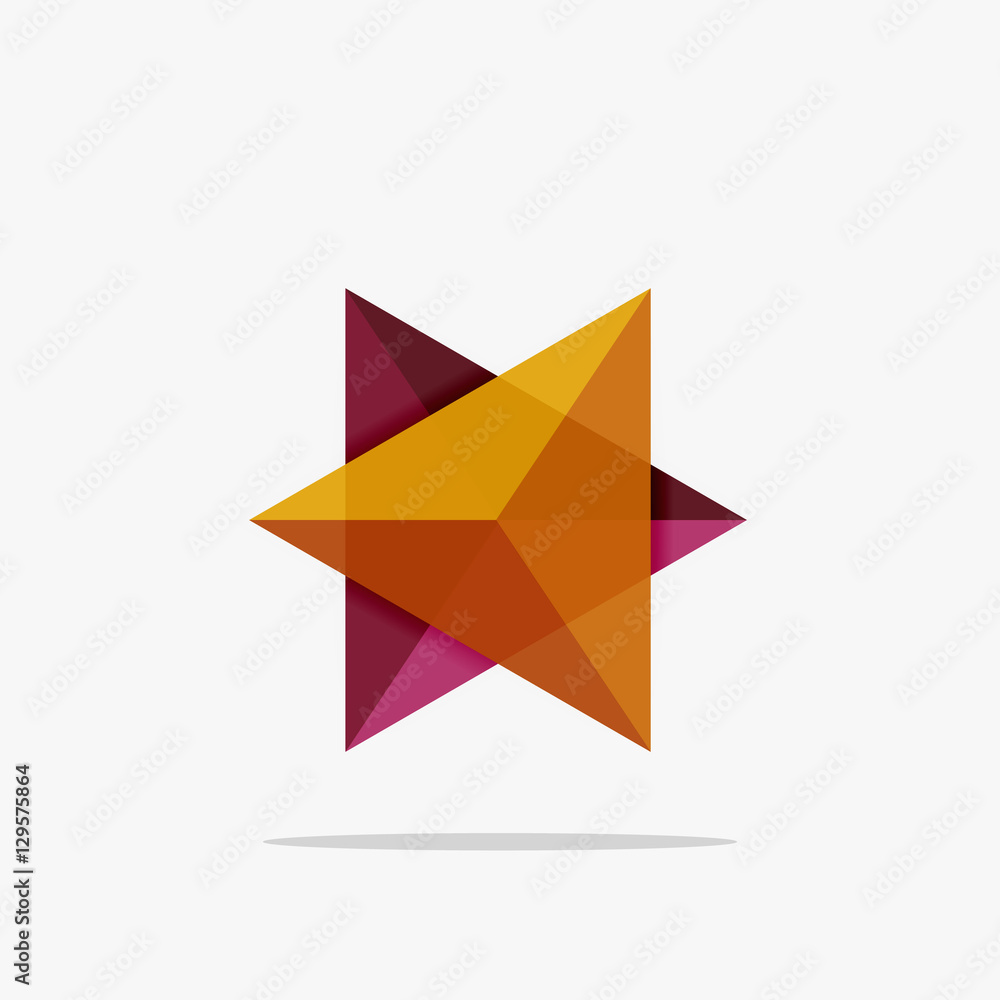 Blank triangle layout business template Blank triangle layout business template