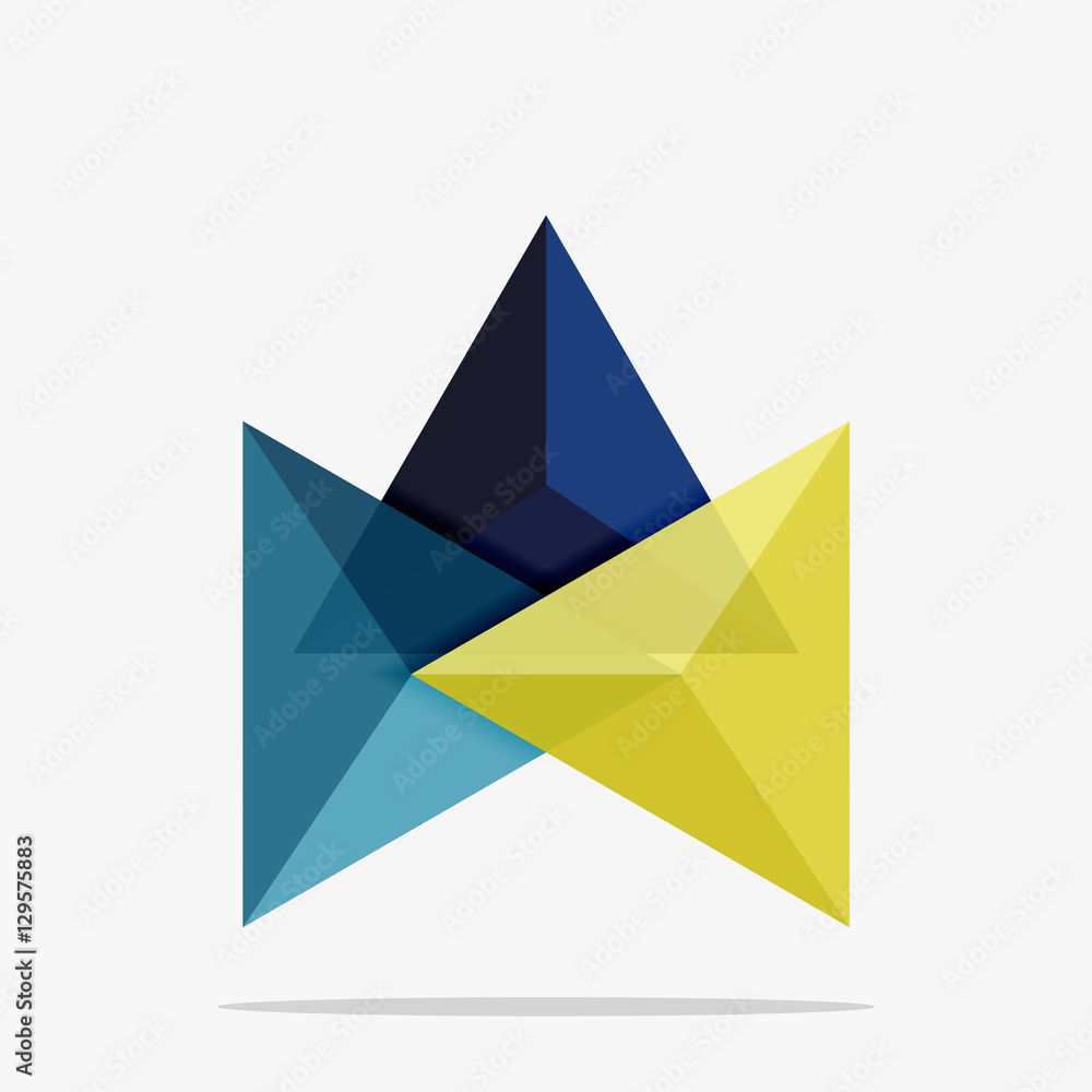 Blank triangle layout business template Blank triangle layout business template