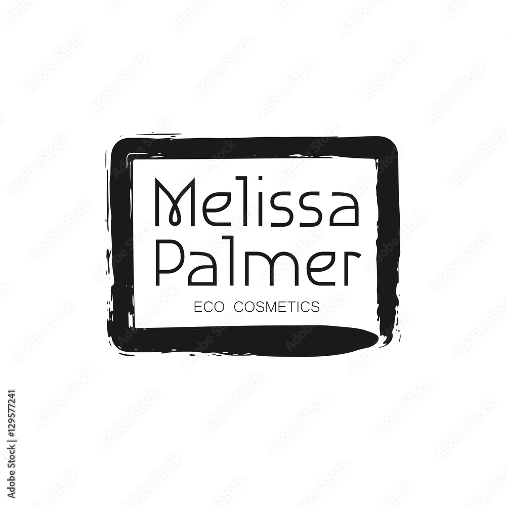 Eco Cosmetics Shop design logo template.