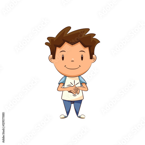 Child clapping