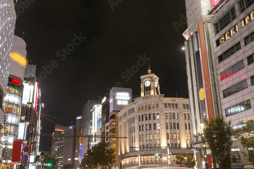 Cuadro en lienzo 銀座四丁目（東京都中央区）,Ginza Tokyo