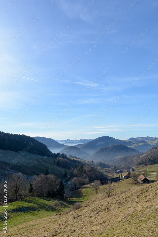 Aussicht Natur mit Himmel und Sonne Aussicht Natur mit Himmel und Sonne