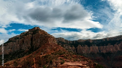 Moving Clouds at Grand Canyon daytime 4K