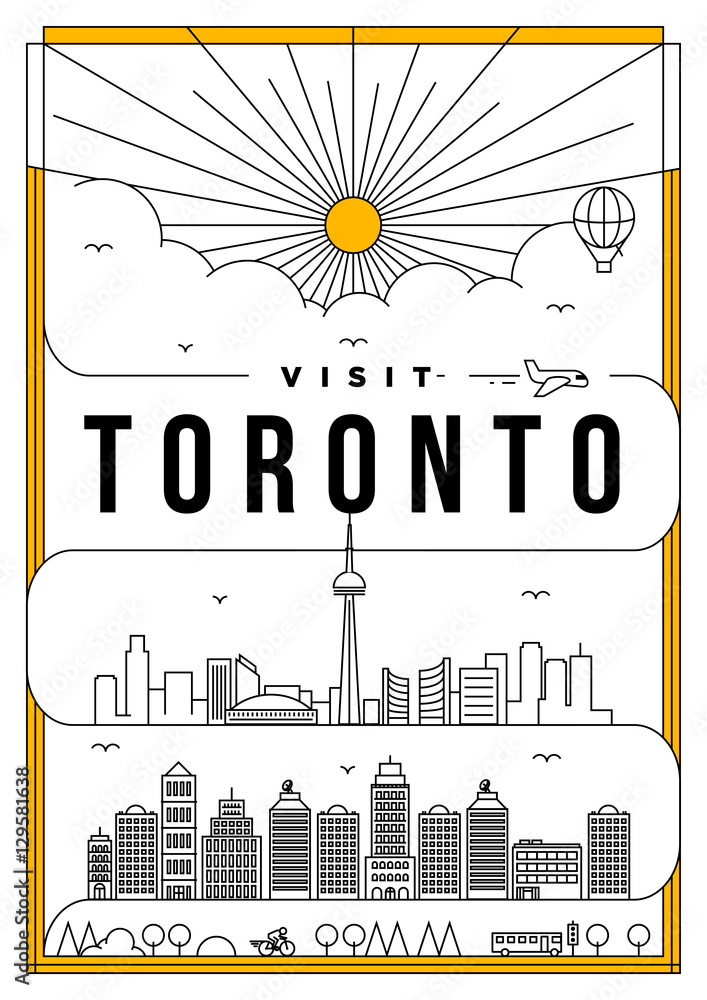 Linear Travel Toronto Poster Design