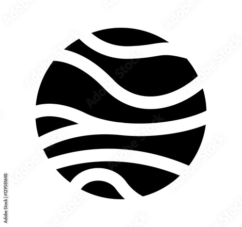 venus planet isolated icon vector illustration design