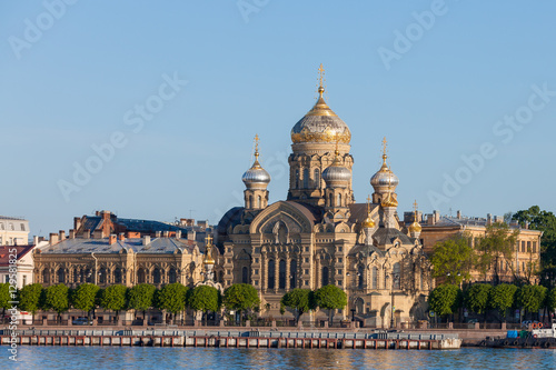 The Orthodox Church in the city, on the banks of the river.