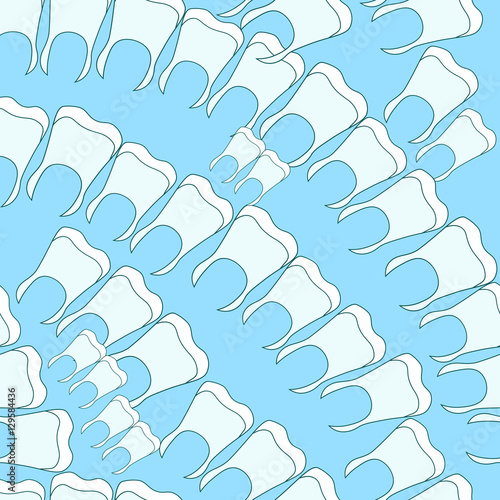 seamless pattern healthy teeth paste.  illustration