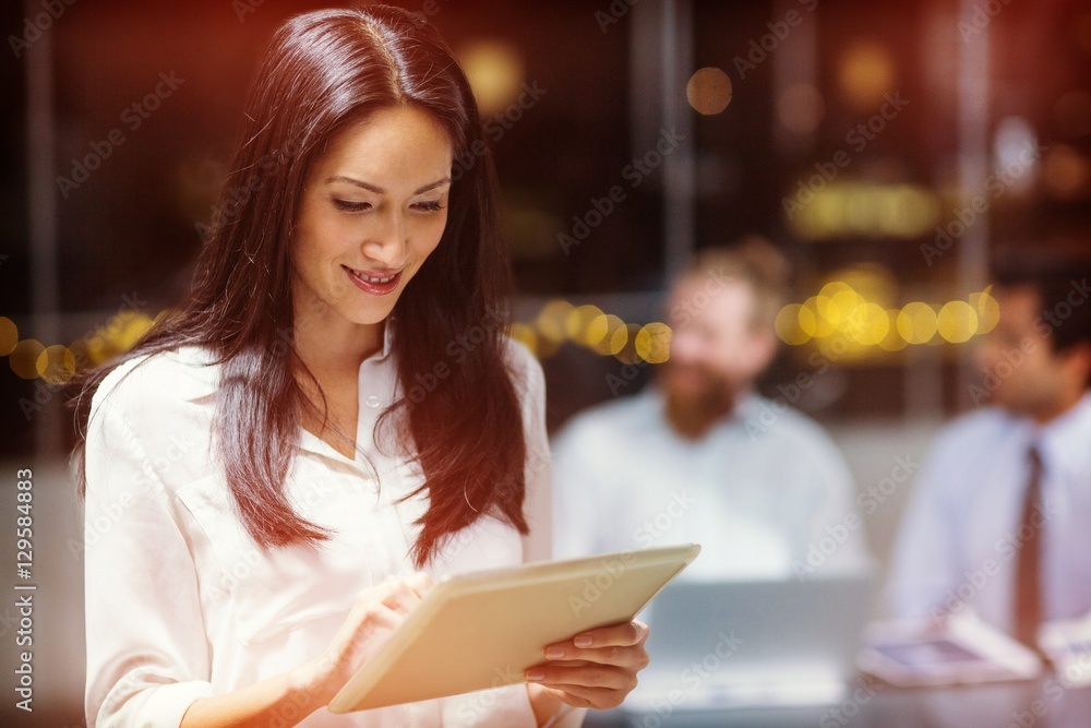 Businesswoman using digital tablet Businesswoman using digital tablet