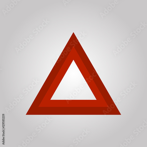 Road sign, emergency sign on a grey background