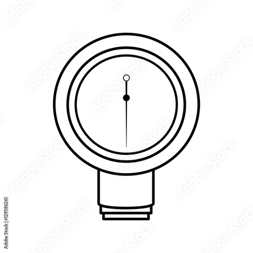 Blood pressure gauge isolated icon vector illustration design