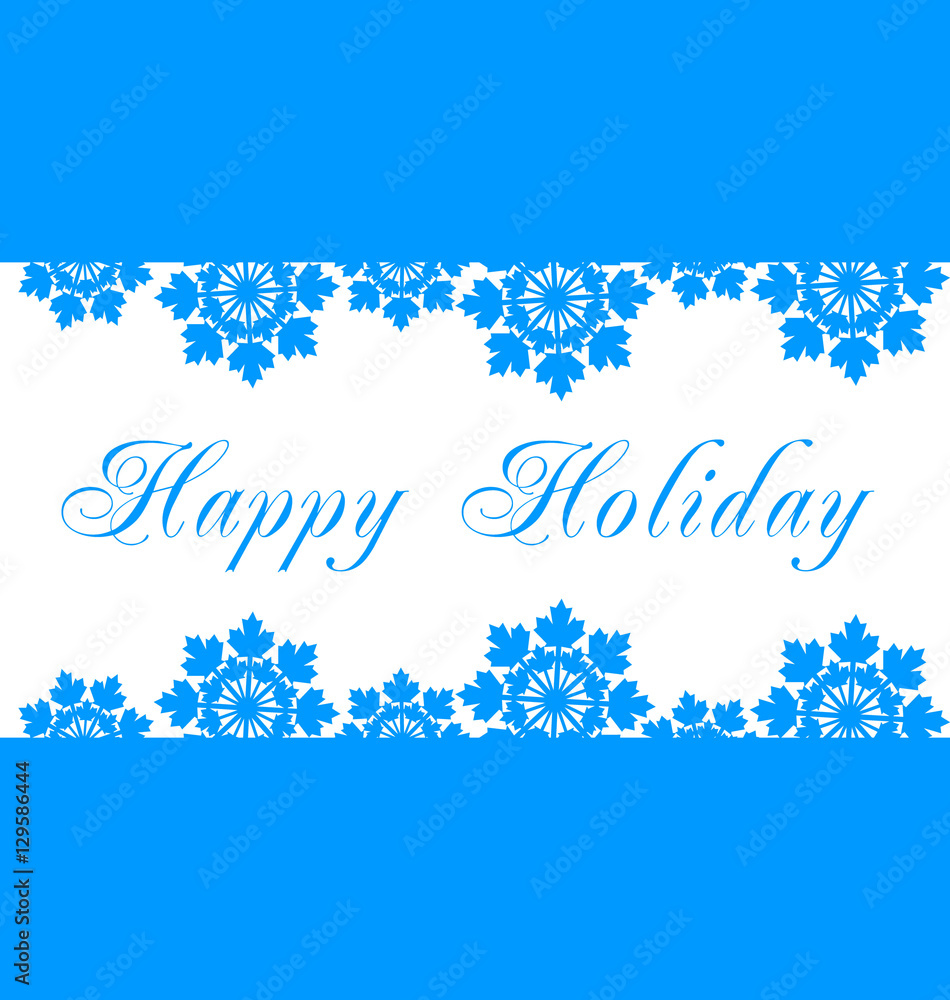 Happy Holidays vector illustration for holiday design