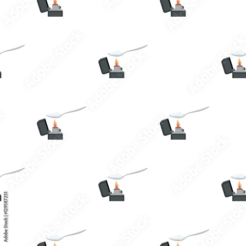 Heroin icon in cartoon style isolated on white background. Drugs symbol stock vector illustration.