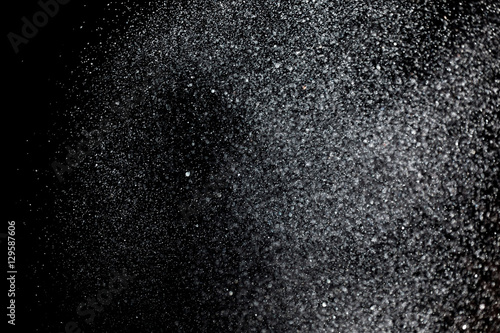 Wallpaper Mural Real snow on black background Torontodigital.ca