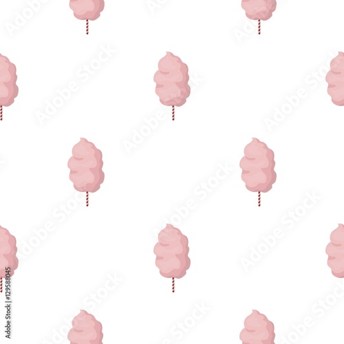 Cotton candy icon in cartoon style isolated on white background. Films and cinema symbol stock vector illustration.
