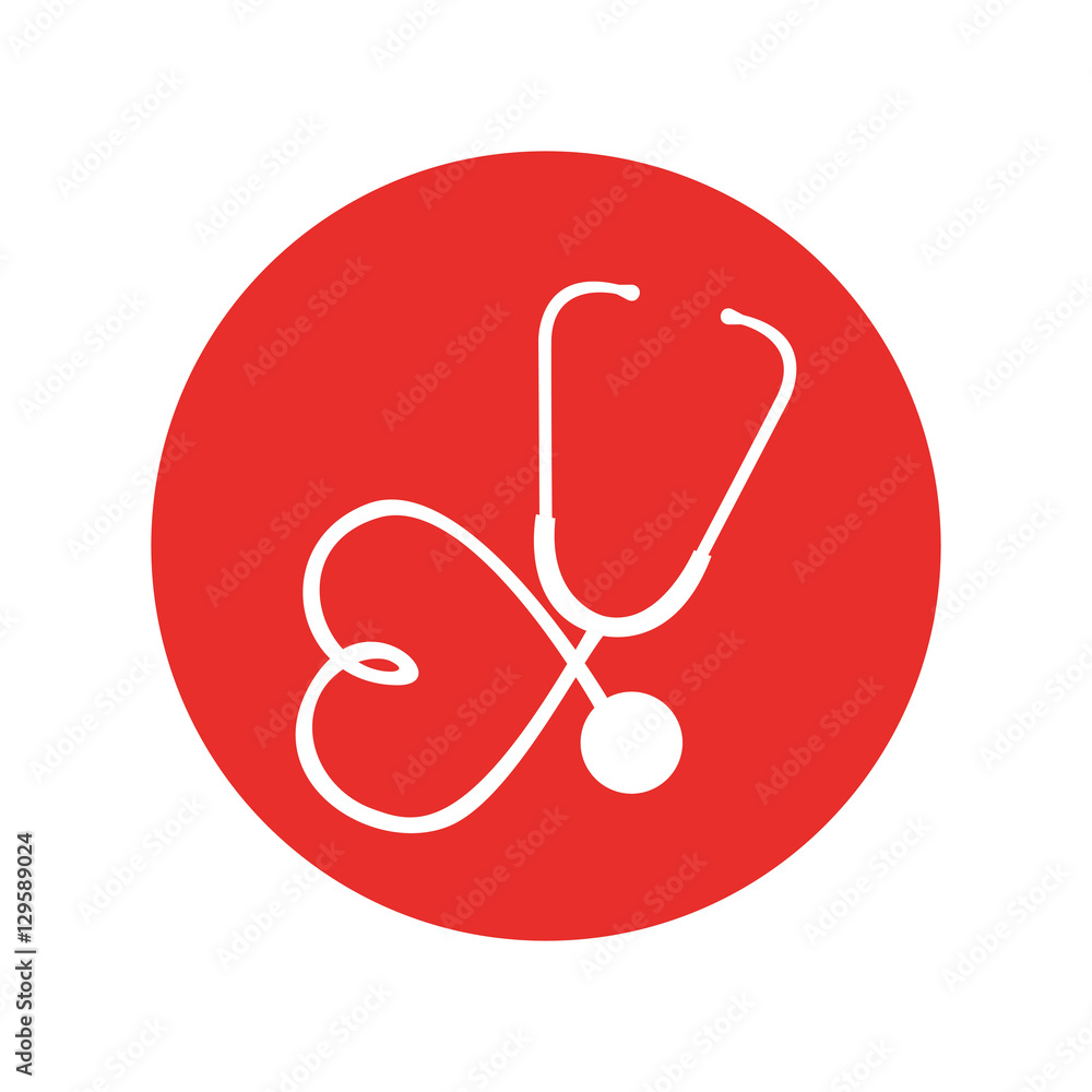 stethoscope medical device icon vector illustration design stethoscope medical device icon vector illustration design