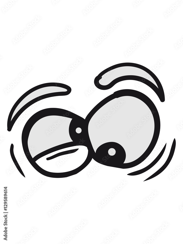 Squinty Eyes Cartoon