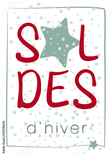 AFFICHE SOLDES D'HIVER