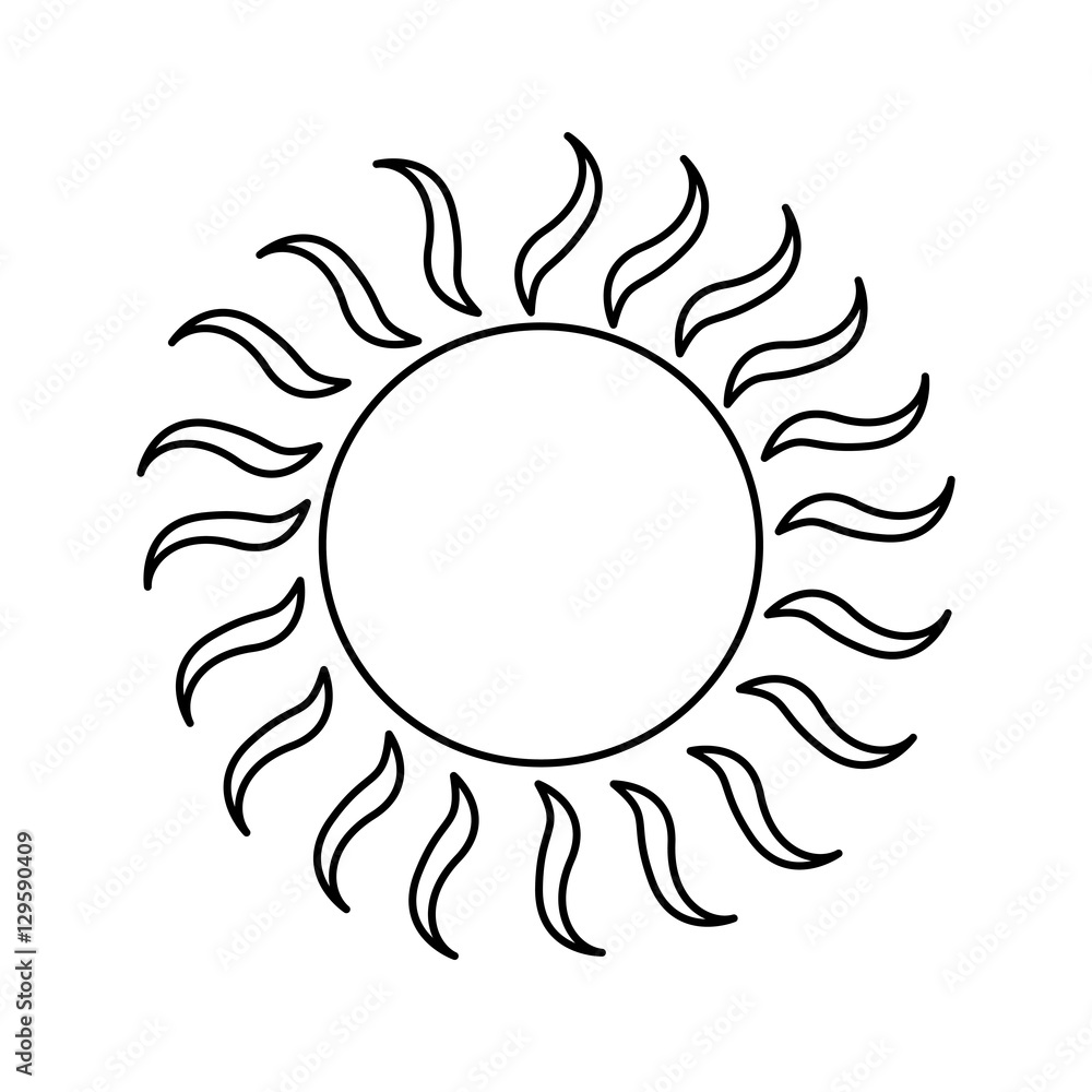 summer sun isolated icon vector illustration design summer sun isolated icon vector illustration design