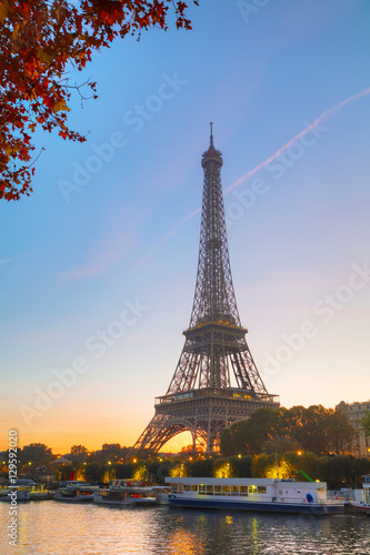 Obraz na płótnie Cityscape with the Eiffel tower w salonie
