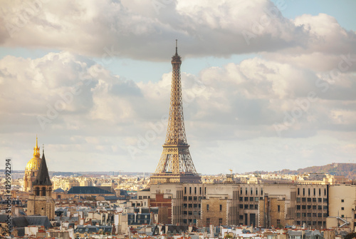 Aerial overview of Paris