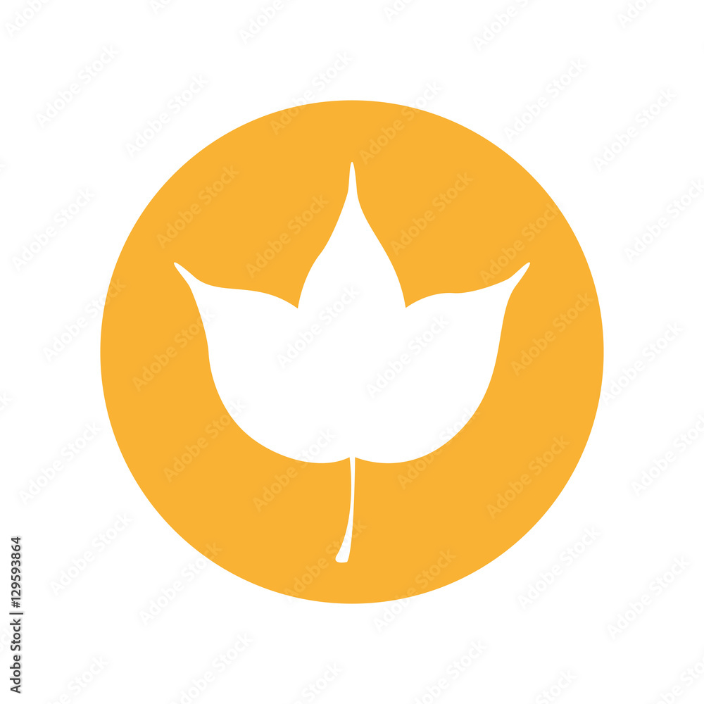 leaf plant silhouette icon vector illustration design leaf plant silhouette icon vector illustration design