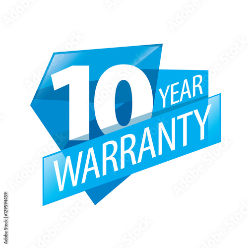 vector logo 10 years warranty
