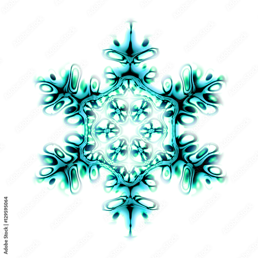 abstract snow flake