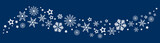 Świąteczny baner z płatkami śniegu, element dekoracyjny