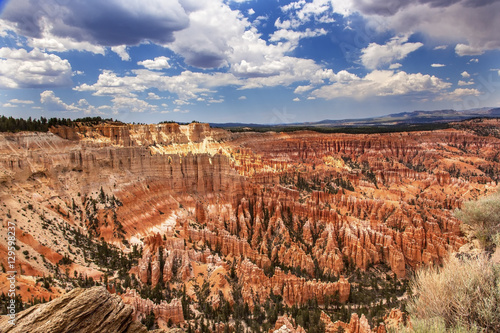 Amphitheater Hoodoos Sunset Inspiration Point Bryce Canyon Natio photo