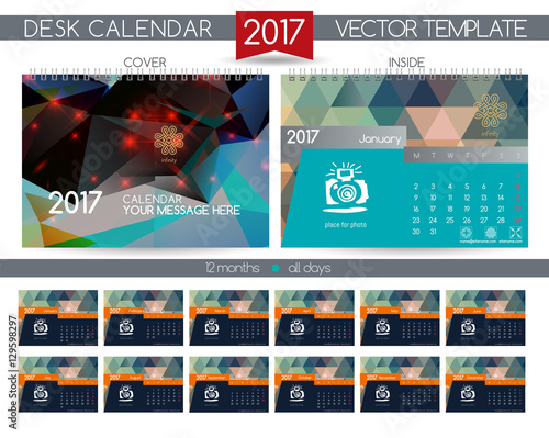 Design Desk Calendar 2017.