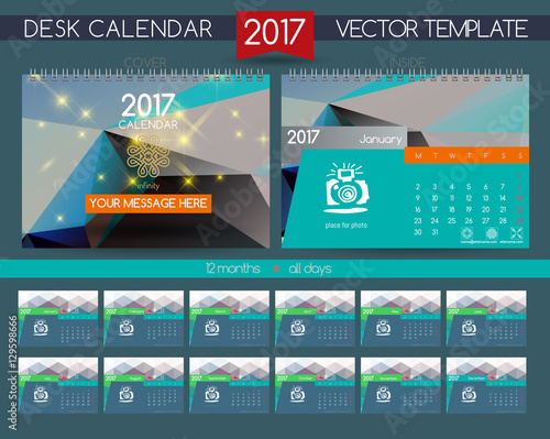 Design Desk Calendar 2017.