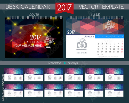 Design Desk Calendar 2017.