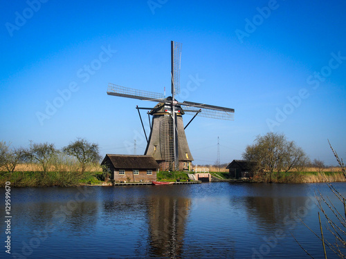Windmill in Kinderdijk