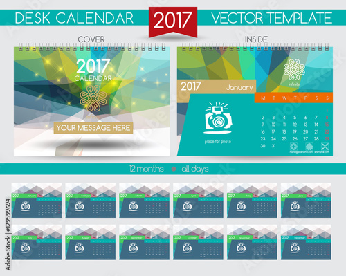 Design Desk Calendar 2017.