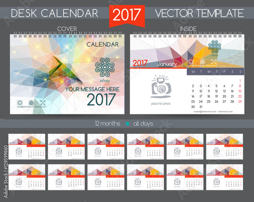 Design Desk Calendar 2017.