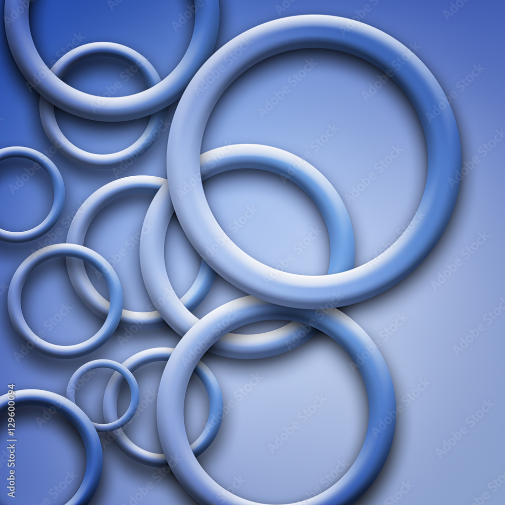 Blue abstract circle design Blue abstract circle design