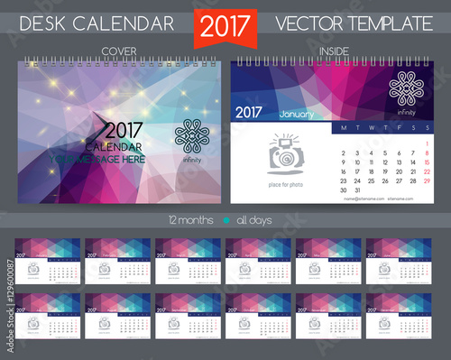 Design Desk Calendar 2017.