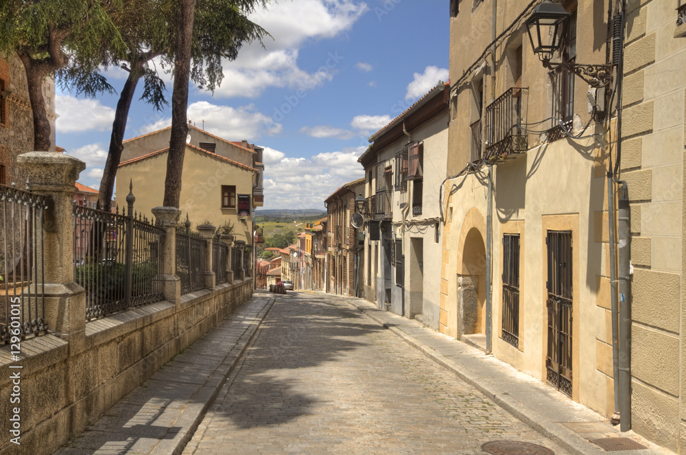 Street in Avila, Spain