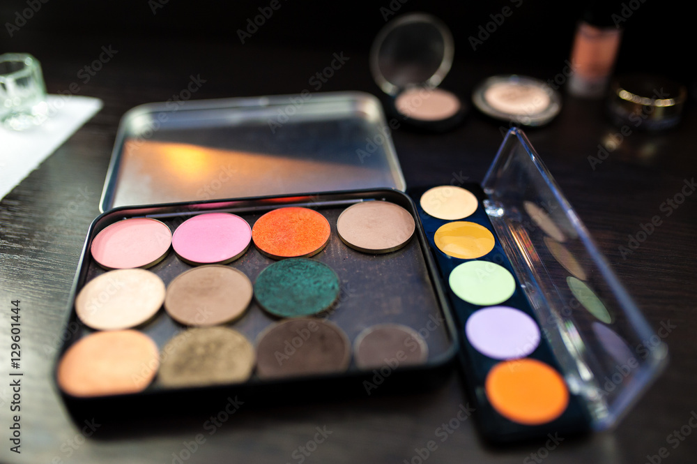 Cosmetics. Mascara and shadow. Cosmetics. Mascara and shadow.