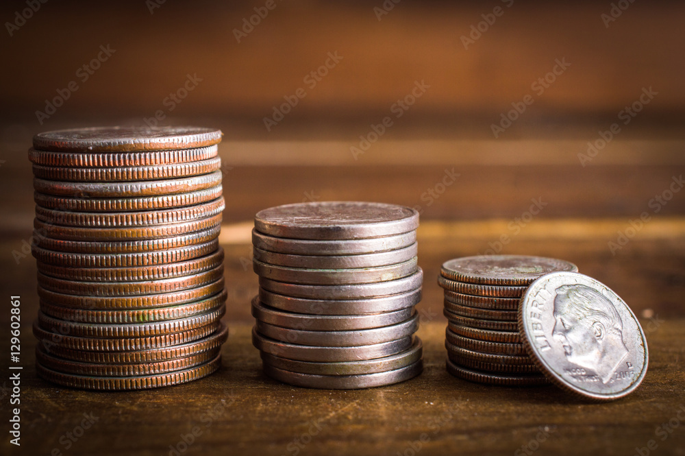 stack of coins