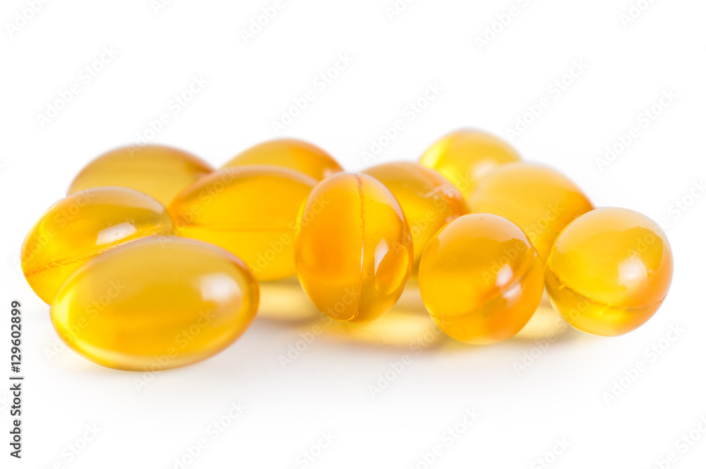 Fototapeta premium fish oil capsules