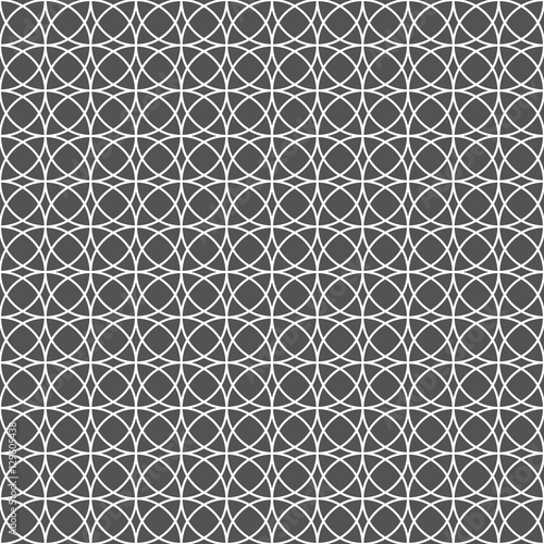 Seamless Intersecting Geometric Vintage Circle Pattern