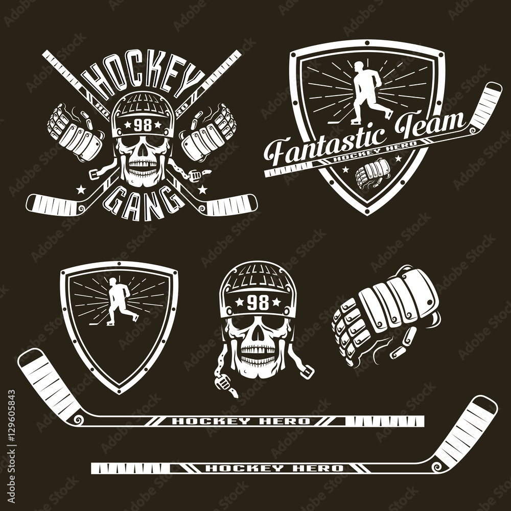 Fototapeta premium emblem hockey team
