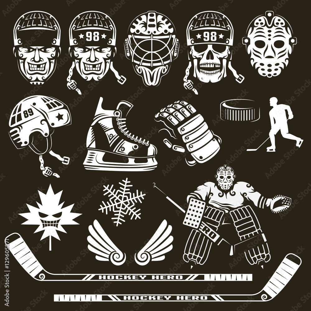 Fototapeta premium Ice hockey equipment